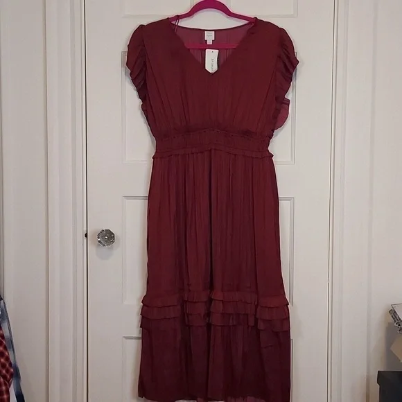 Roan + Ryan Talulah Wine Holiday Dress - Picture 4 of 12
